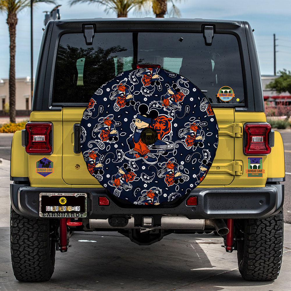 Chicago Bears Spare Tire Covers Camera Hole Cartoon Theme Collection - Gearcarcover - 2