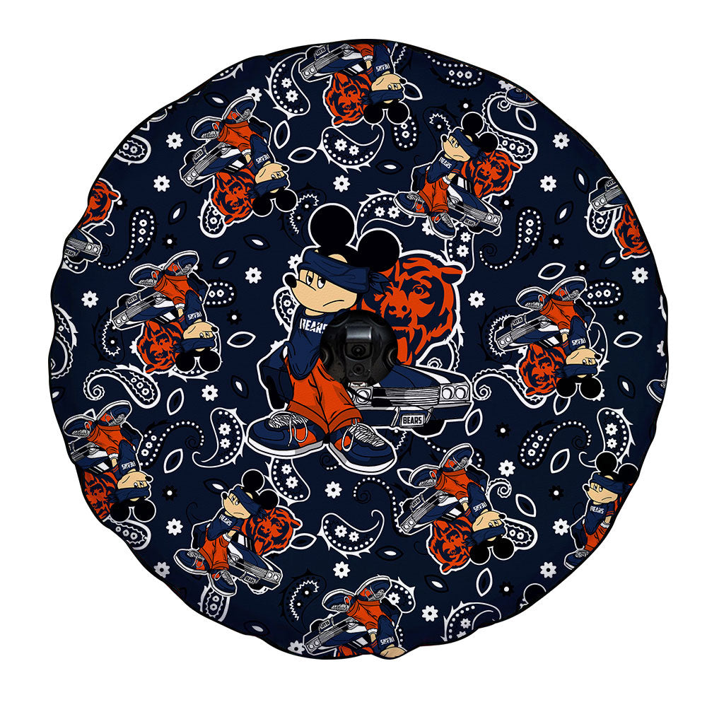 Chicago Bears Spare Tire Covers Camera Hole Cartoon Theme Collection - Gearcarcover - 4