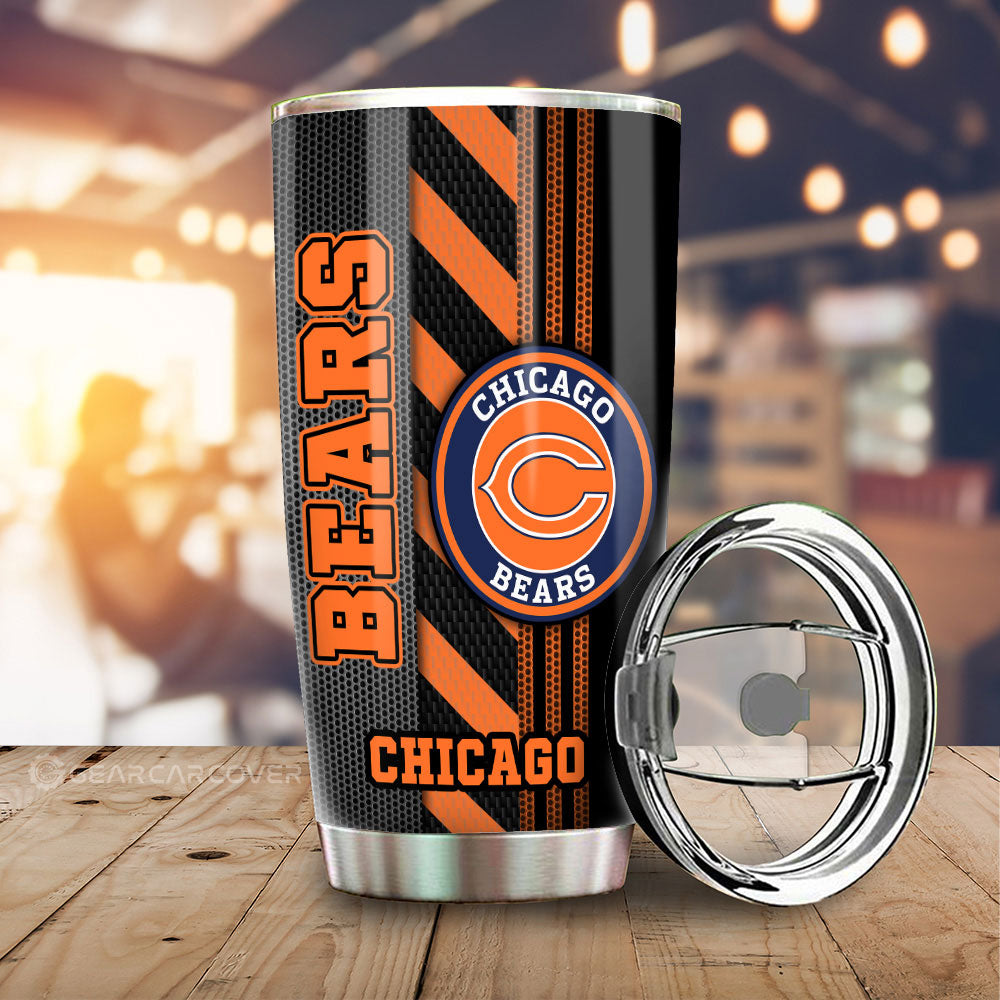 Chicago Bears Tumbler Cup Custom Car Accessories - Gearcarcover - 2