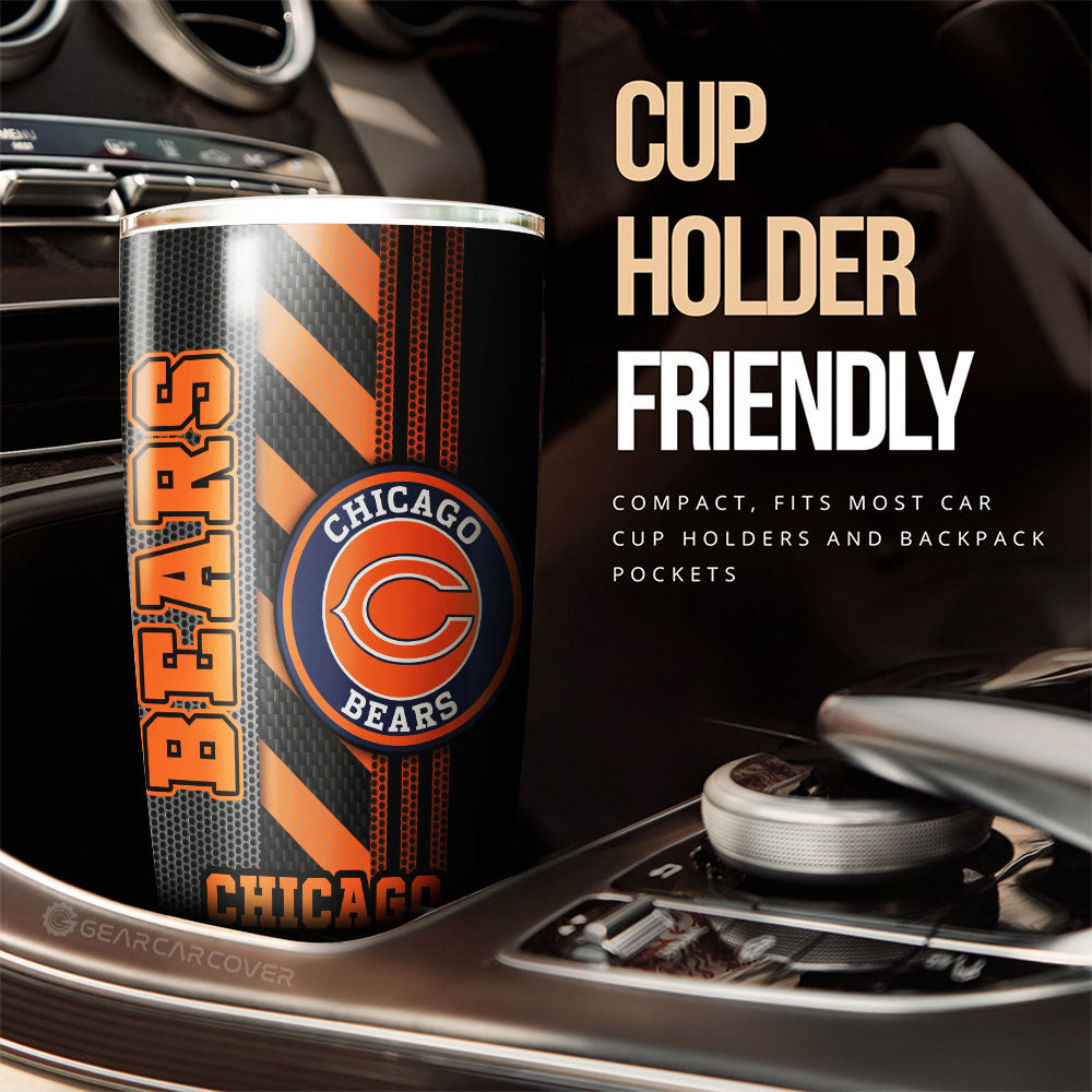 Chicago Bears Tumbler Cup Custom Car Accessories - Gearcarcover - 3