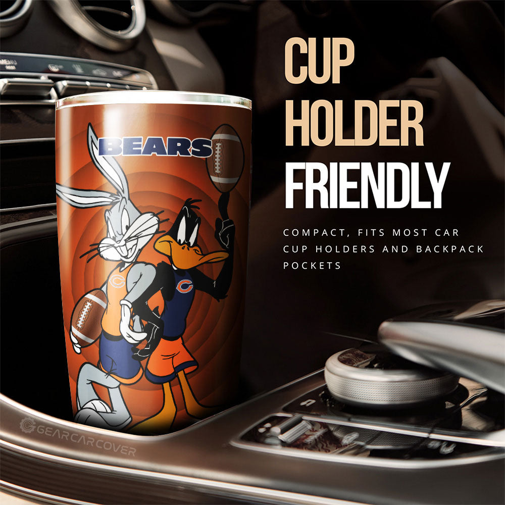 Chicago Bears Tumbler Cup Custom Car Accessories - Gearcarcover - 3