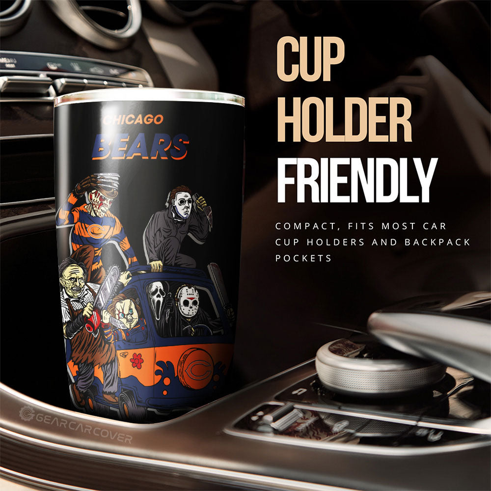 Chicago Bears Tumbler Cup Custom Car Accessories - Gearcarcover - 3