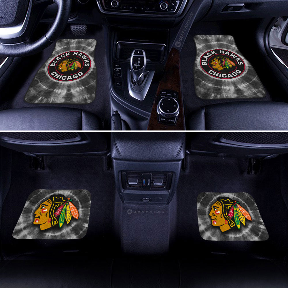 Chicago Blackhawks Car Floor Mats Custom Tie Dye Car Accessories - Gearcarcover - 2