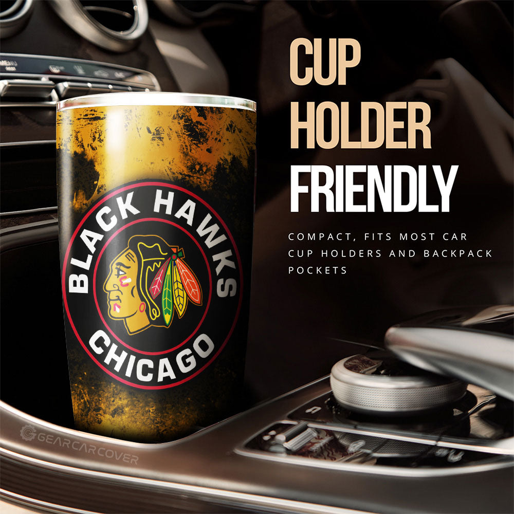 Chicago Blackhawks Tumbler Cup Custom Car Accessories - Gearcarcover - 3