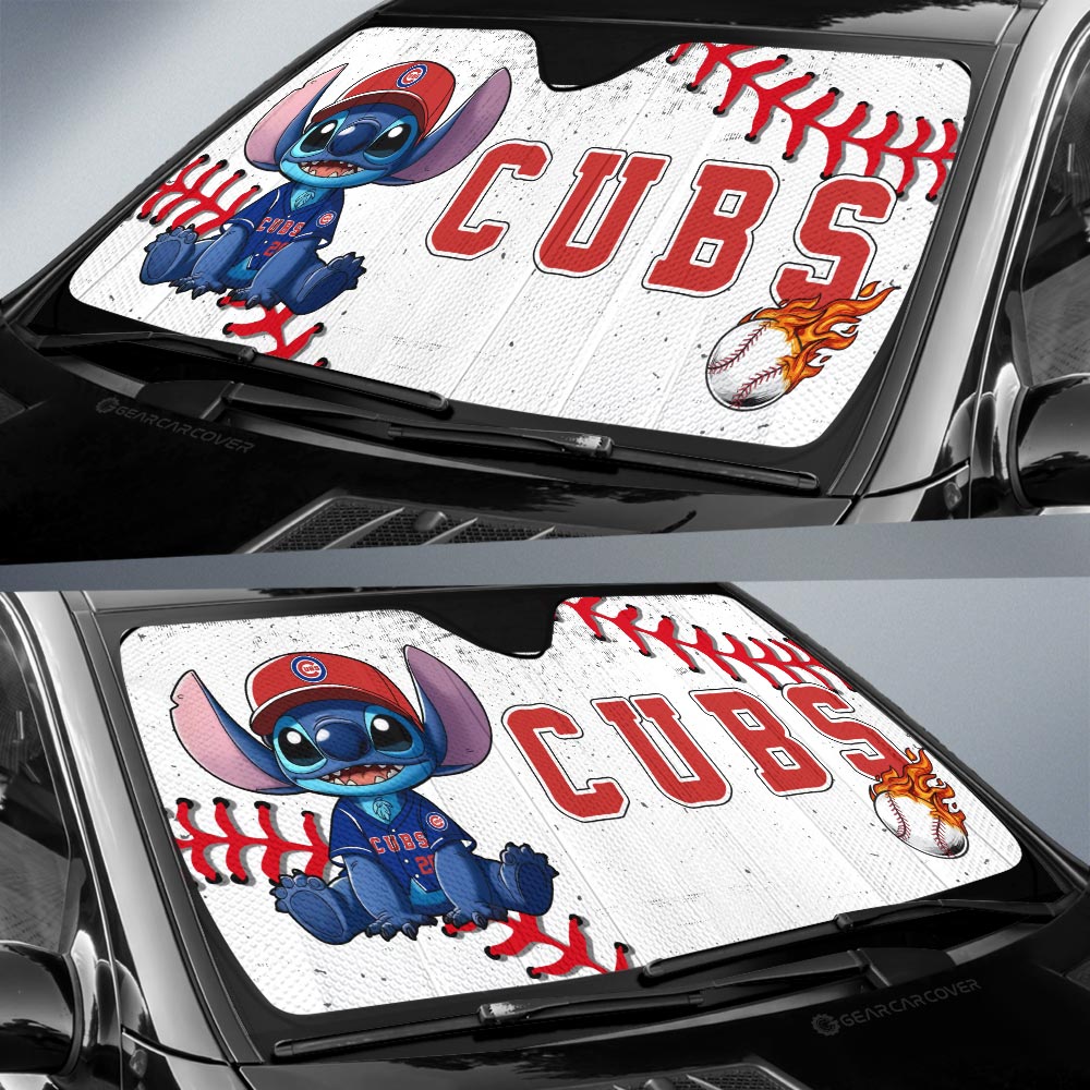 Chicago Cubs Car Sunshade Stitch Theme Collection - Gearcarcover - 2