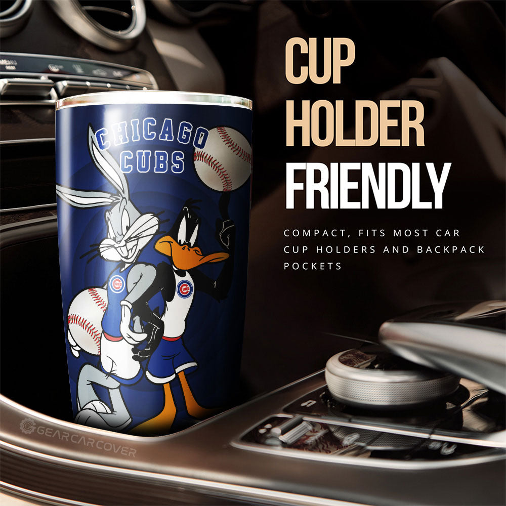 Chicago Cubs Tumbler Cup Custom Car Accessories - Gearcarcover - 3