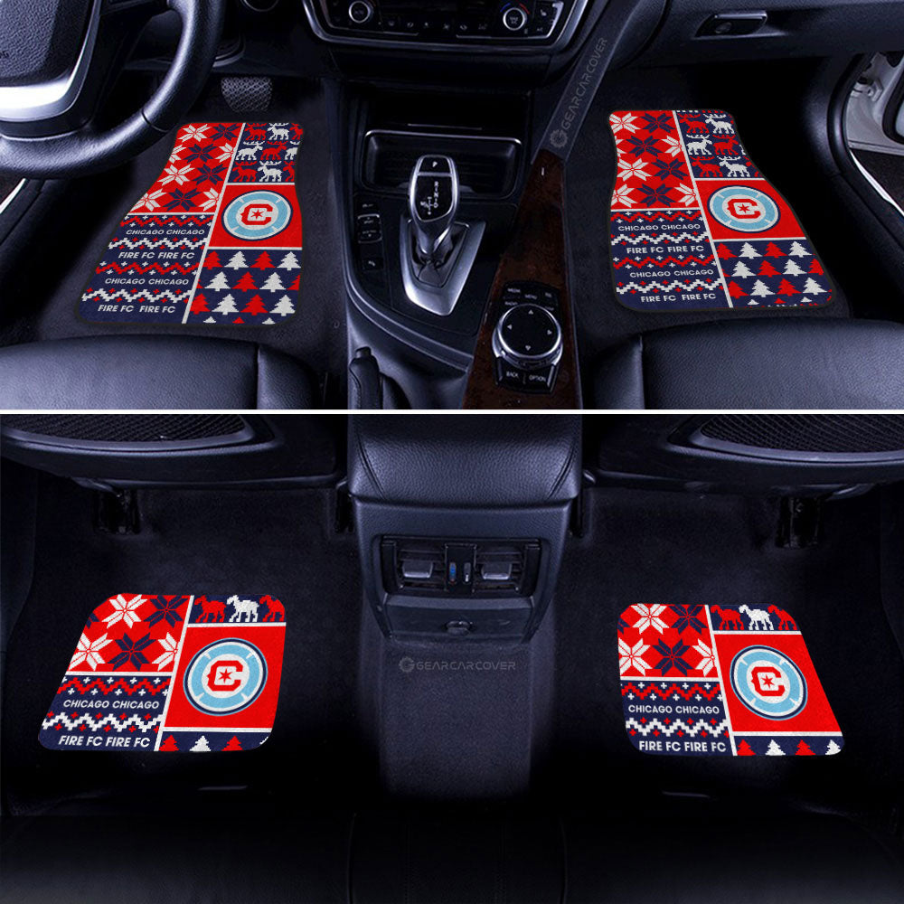 Chicago Fire FC Car Floor Mats Custom Ugly Style Car Accessories - Gearcarcover - 2