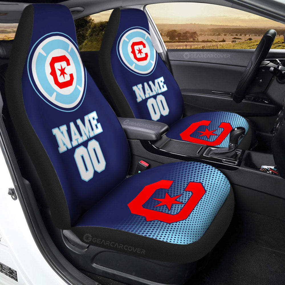 Chicago Fire FC Car Seat Covers Sporty Team Collection - Gearcarcover - 2