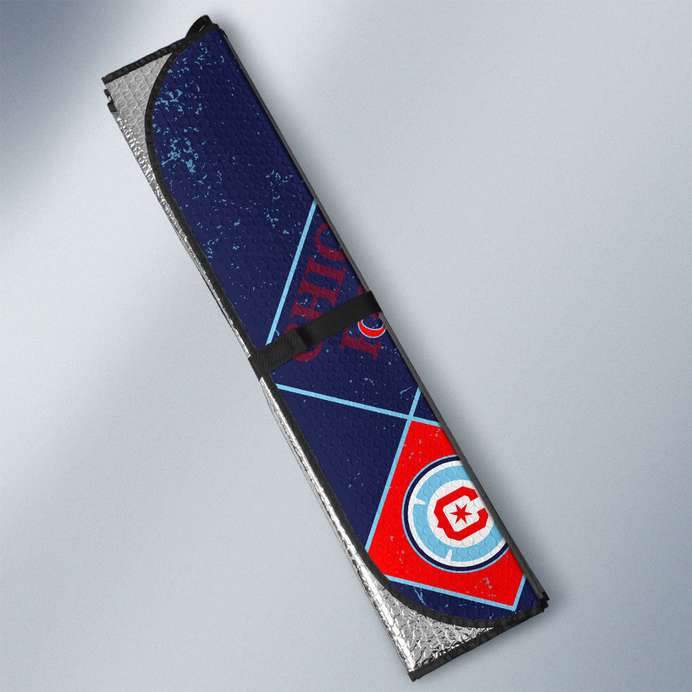 Chicago Fire FC Car Sunshade Sporty Team Collection - Gearcarcover - 3