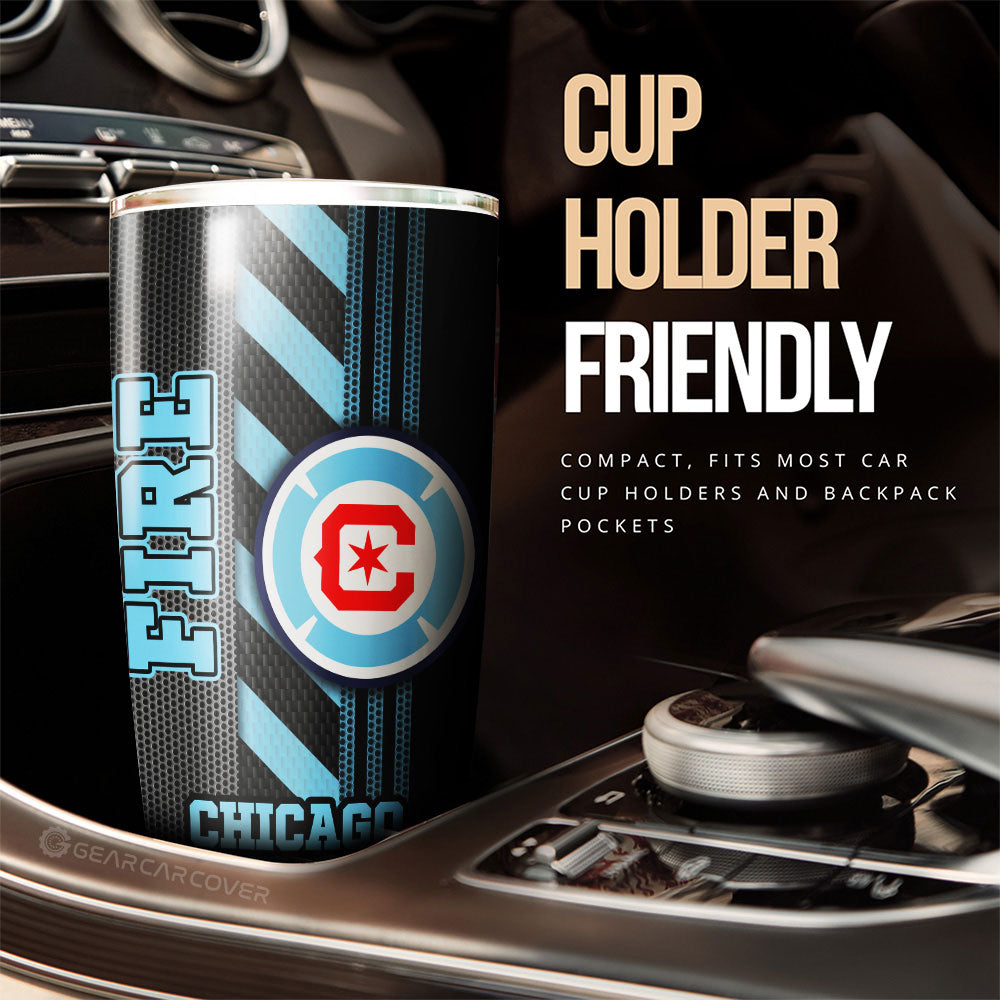Chicago Fire FC Tumbler Cup Custom Car Accessories - Gearcarcover - 3