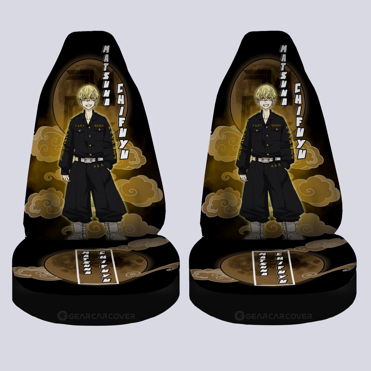 Chifuyu Matsuno Car Seat Covers Custom Tokyo Reverngers Car Interior Accessories - Gearcarcover - 4