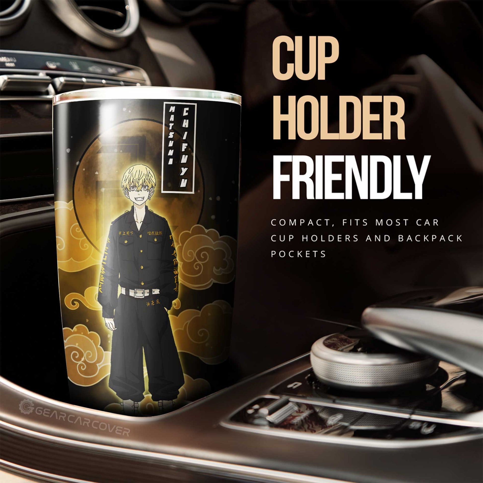 Chifuyu Matsuno Tumbler Cup Custom Tokyo Reverngers Car Interior Accessories - Gearcarcover - 2