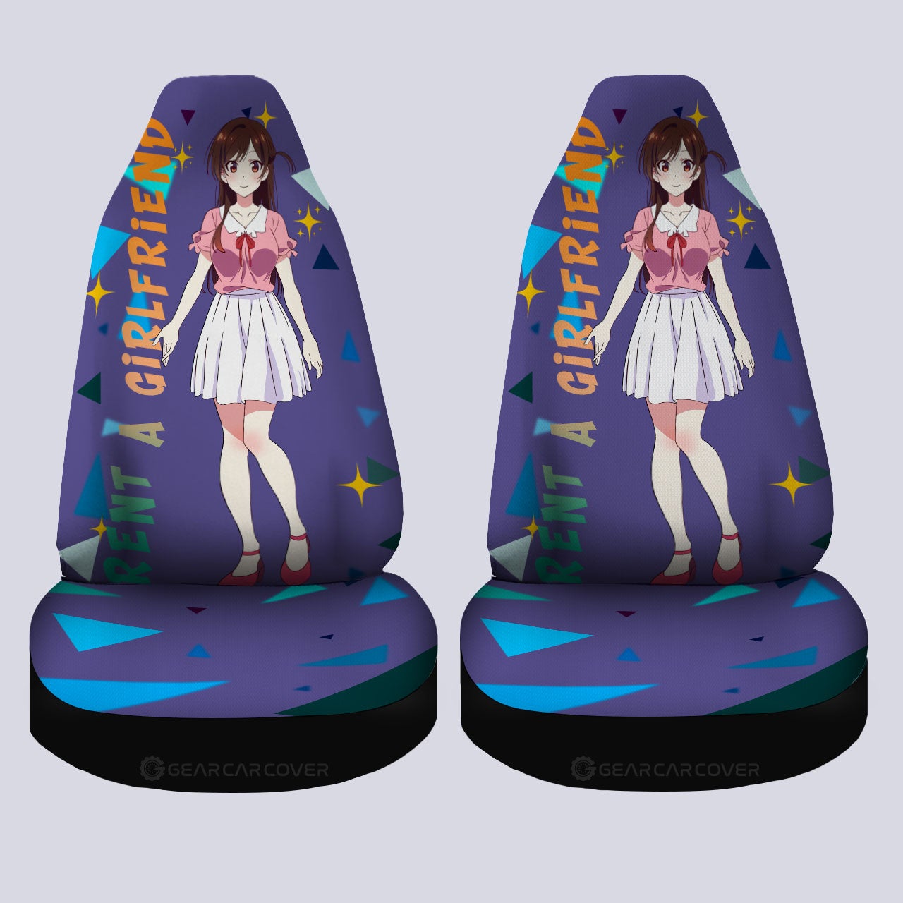 Chizuru Ichinose Car Seat Covers Custom Rent A Girlfriend Car Accessories - Gearcarcover - 4