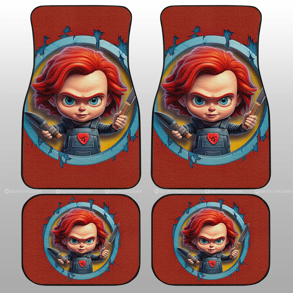 Chucky Car Floor Mats Custom Horror Car Accessories - Gearcarcover - 1