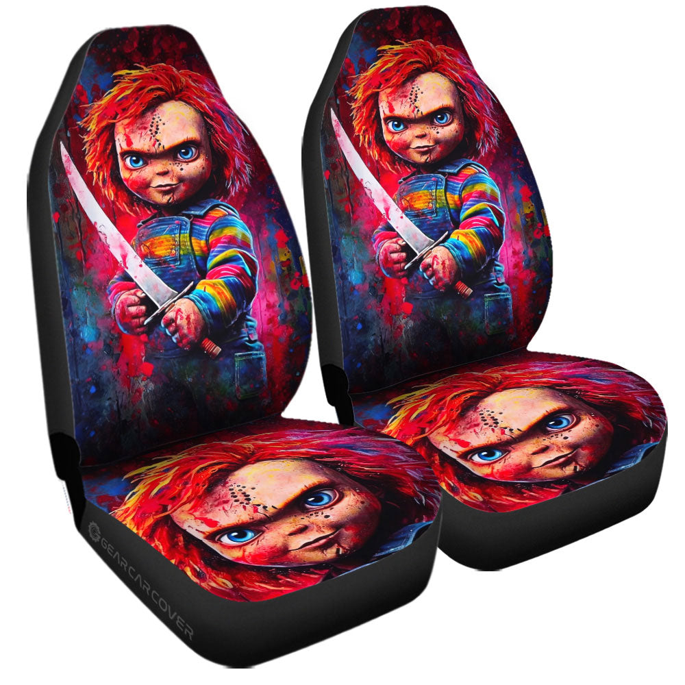Chucky Car Seat Covers Custom Horror Car Accessories - Gearcarcover - 3