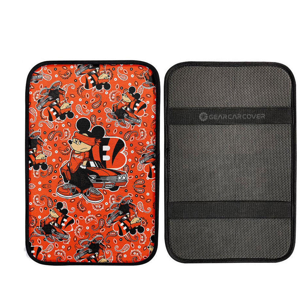 Cincinnati Bengals Car Center Console Cover Cartoon Theme Collection - Gearcarcover - 2