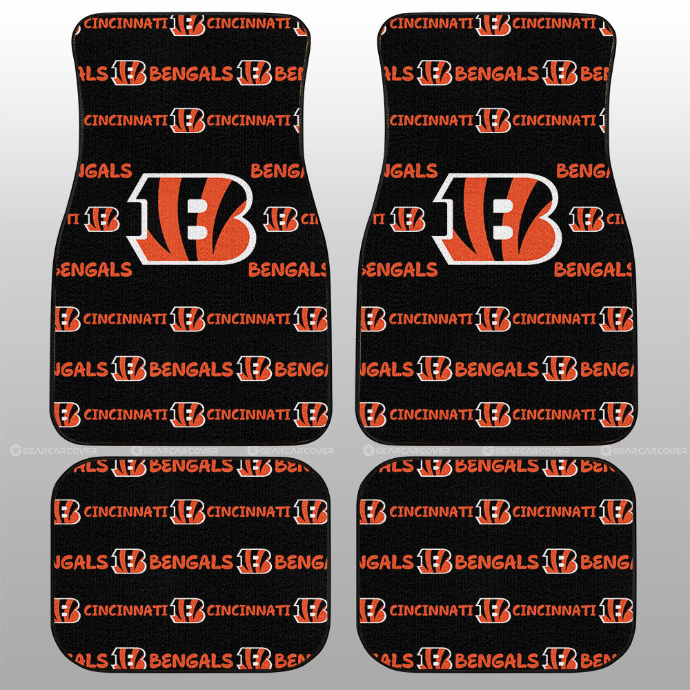 Cincinnati Bengals Car Floor Mats Sporty Team Collection - Gearcarcover - 1