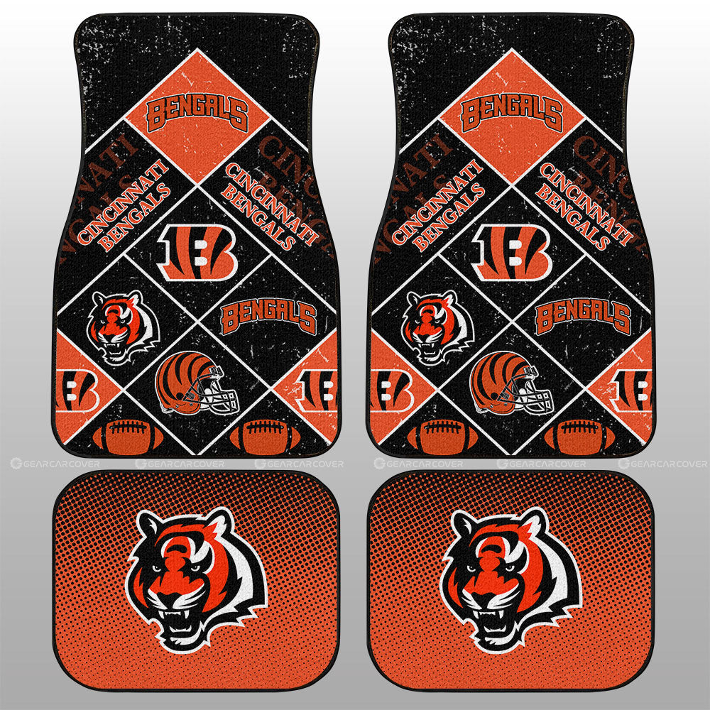 Cincinnati Bengals Car Floor Mats Sporty Team Collection - Gearcarcover - 1