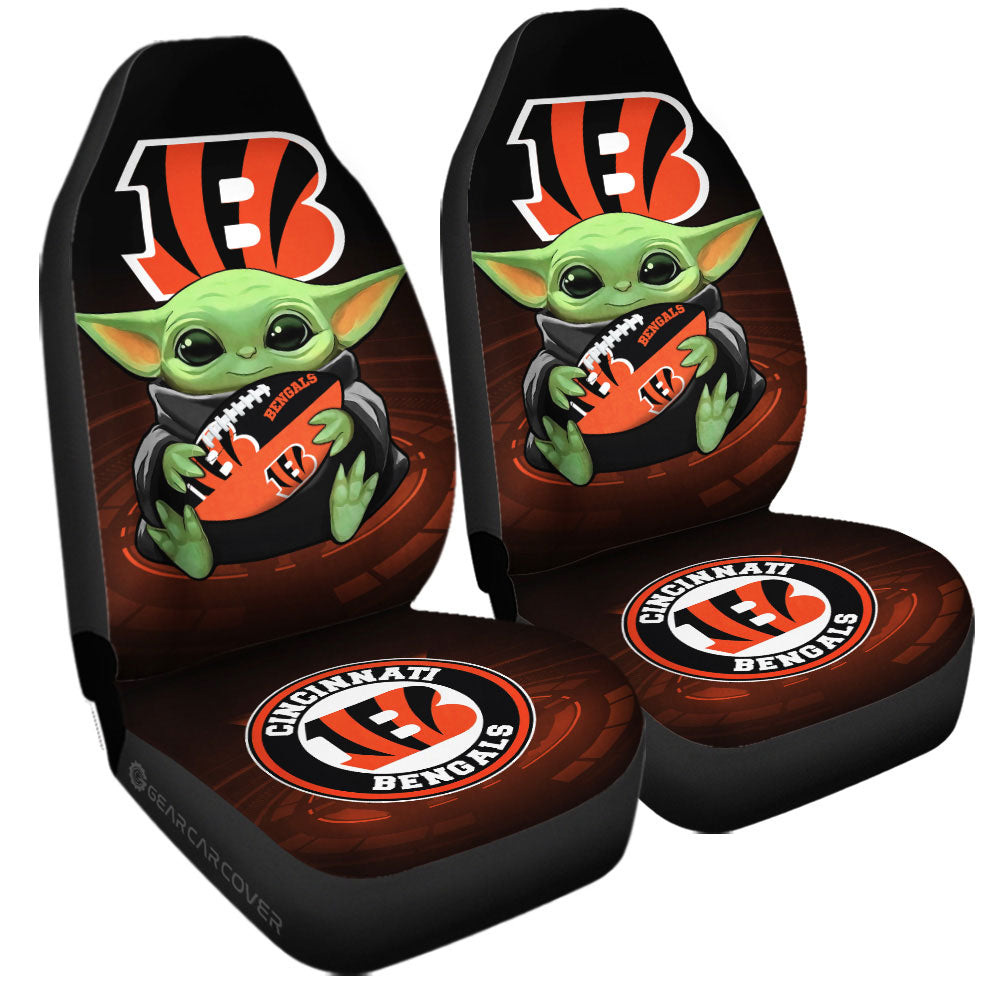 Cincinnati Bengals Car Seat Covers Baby Yoda Car Accessories For Fan - Gearcarcover - 3