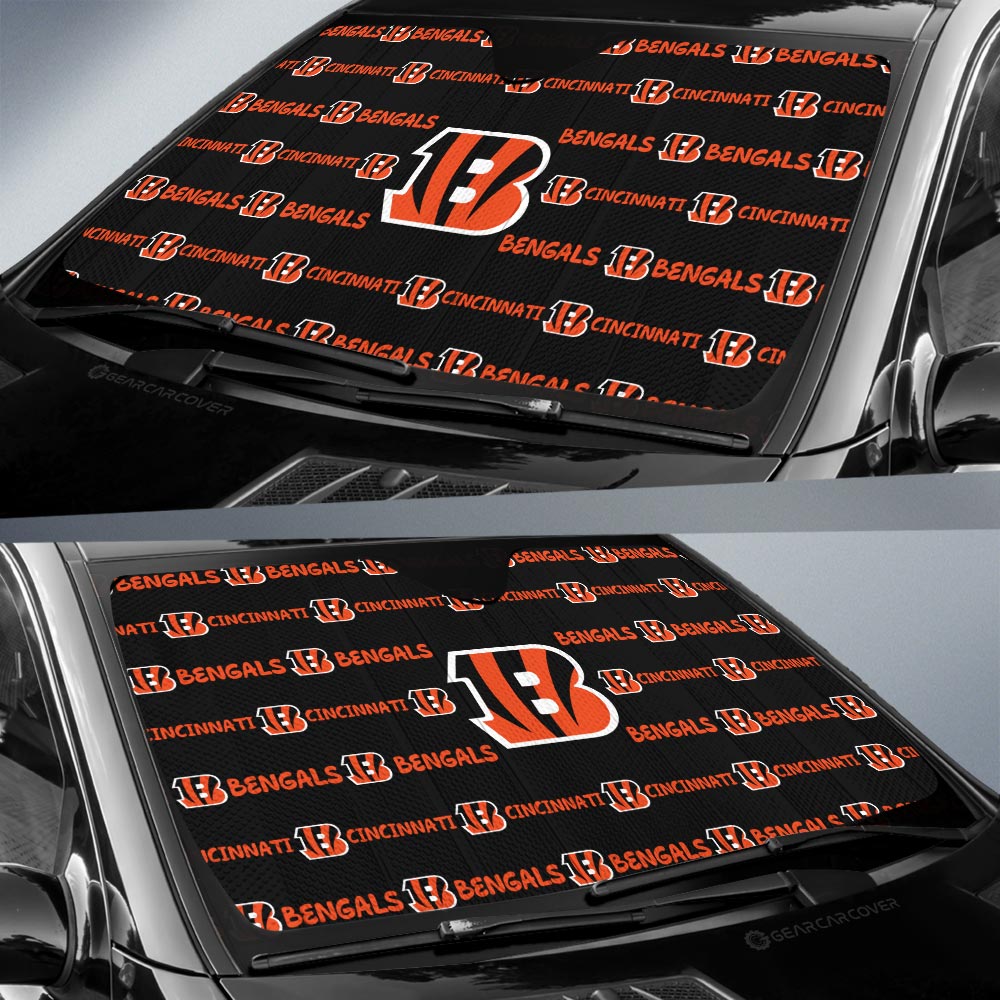 Cincinnati Bengals Car Sunshade Sporty Team Collection - Gearcarcover - 2