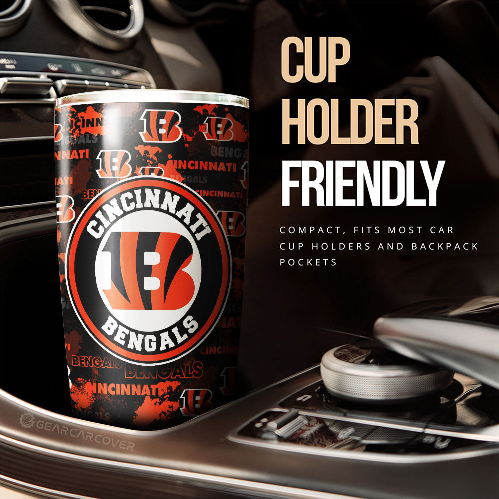 Cincinnati Bengals Tumbler Cup Custom Car Accessories - Gearcarcover - 3