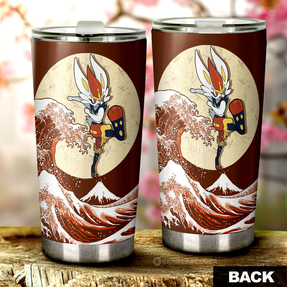 Cinderace Tumbler Cup Custom Pokemon Car Accessories - Gearcarcover - 2