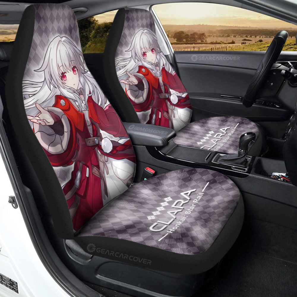 Clara Car Seat Covers Custom Honkai Star Rail Car Accessories - Gearcarcover - 2