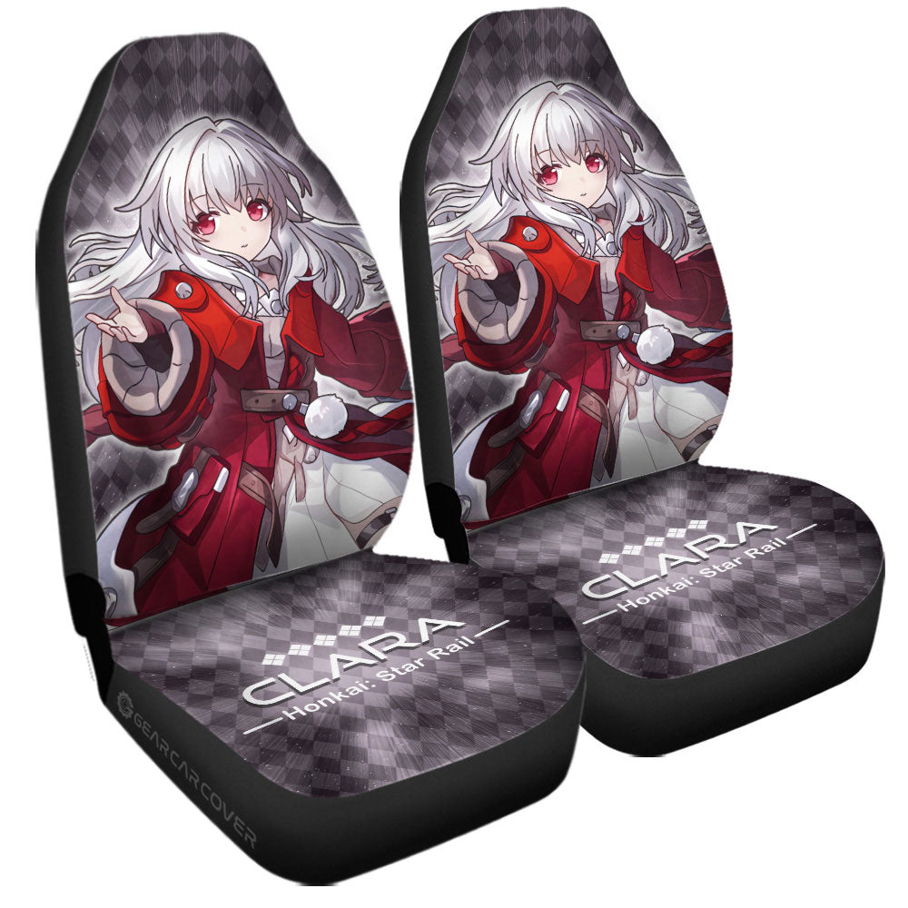 Clara Car Seat Covers Custom Honkai Star Rail Car Accessories - Gearcarcover - 3