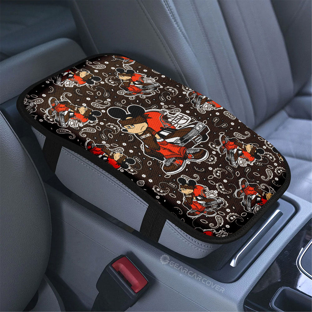 Cleveland Browns Car Center Console Cover Cartoon Theme Collection - Gearcarcover - 3