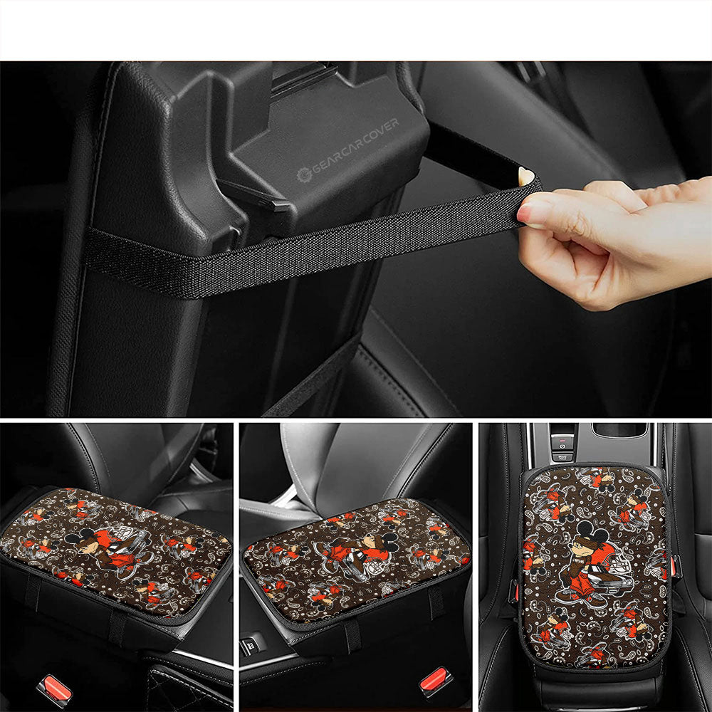 Cleveland Browns Car Center Console Cover Cartoon Theme Collection - Gearcarcover - 4