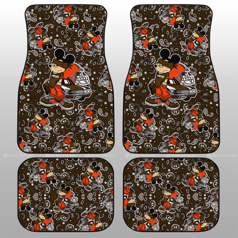 Cleveland Browns Car Floor Mats Cartoon Theme Collection - Gearcarcover - 1