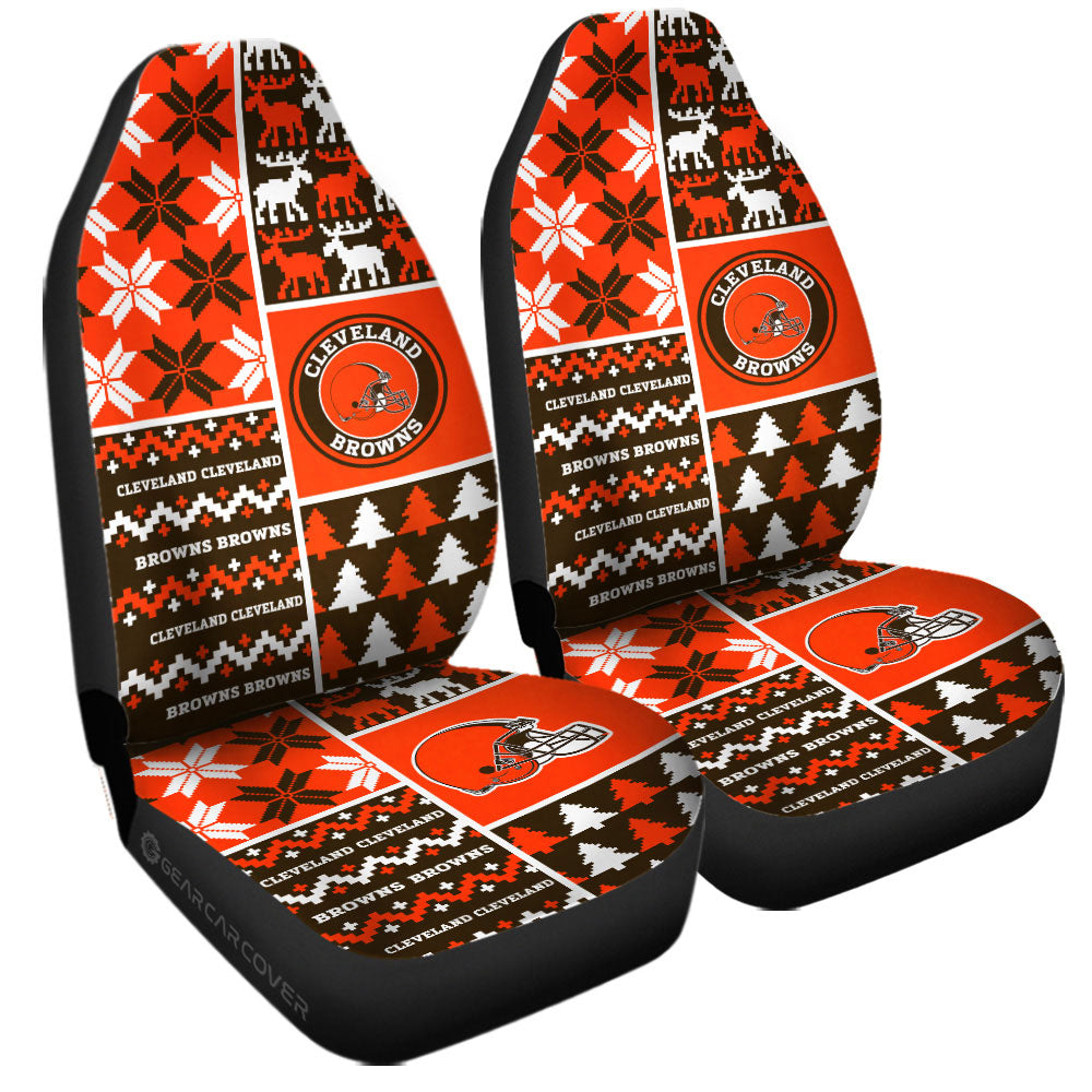 Cleveland Browns Car Seat Covers Custom Ugly Style Car Accessories - Gearcarcover - 3