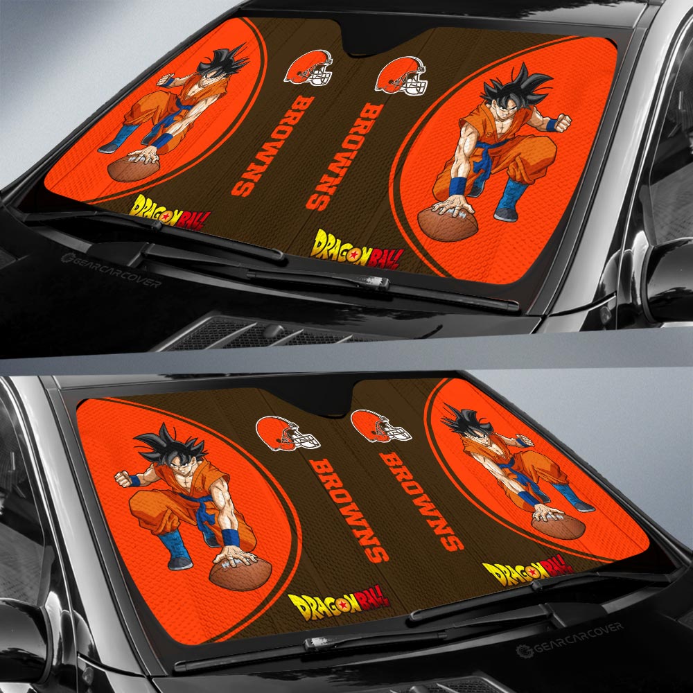 Cleveland Browns Car Sunshade Custom Car Accessories For Fans - Gearcarcover - 2