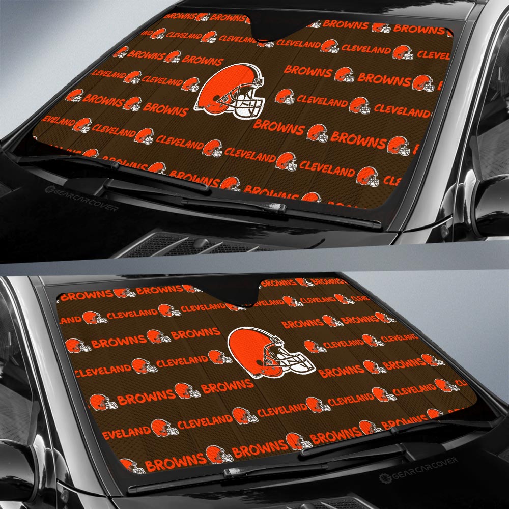 Cleveland Browns Car Sunshade Sporty Team Collection - Gearcarcover - 2