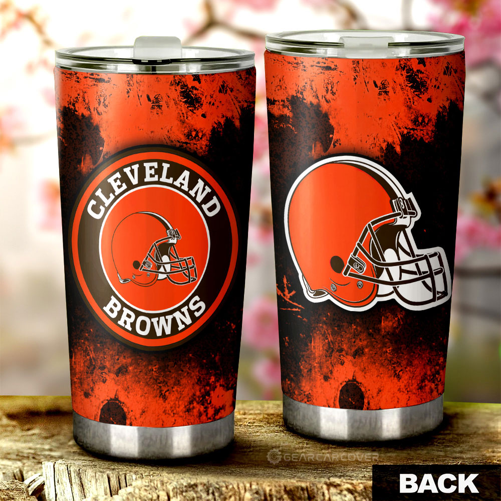 Cleveland Browns Tumbler Cup Custom Car Accessories - Gearcarcover - 2