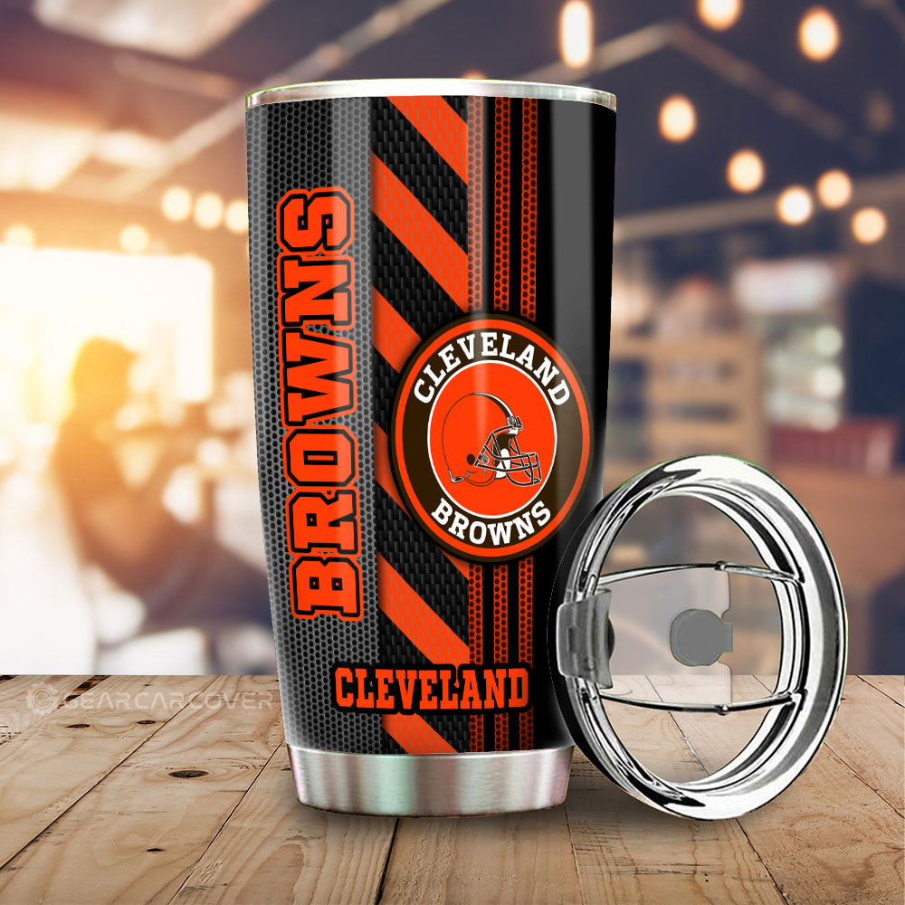 Cleveland Browns Tumbler Cup Custom Car Accessories - Gearcarcover - 2