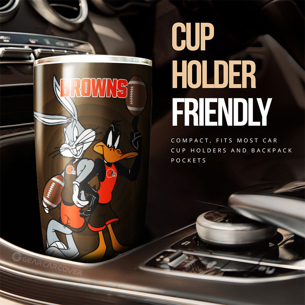 Cleveland Browns Tumbler Cup Custom Car Accessories - Gearcarcover - 3