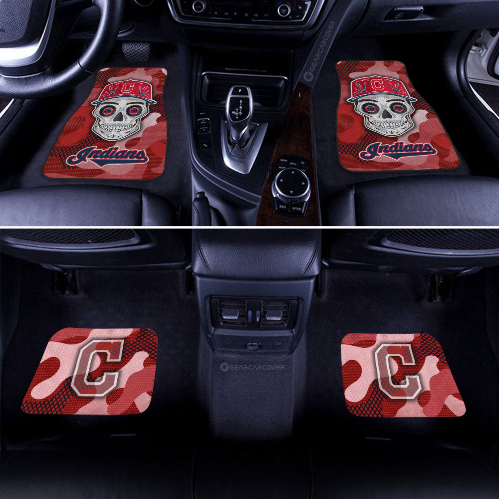 Cleveland Indians Car Floor Mats Skull Theme Collection - Gearcarcover - 2