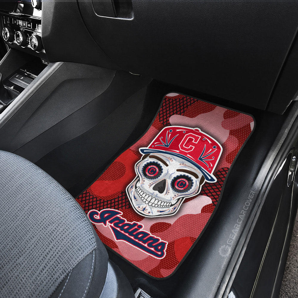 Cleveland Indians Car Floor Mats Skull Theme Collection - Gearcarcover - 3