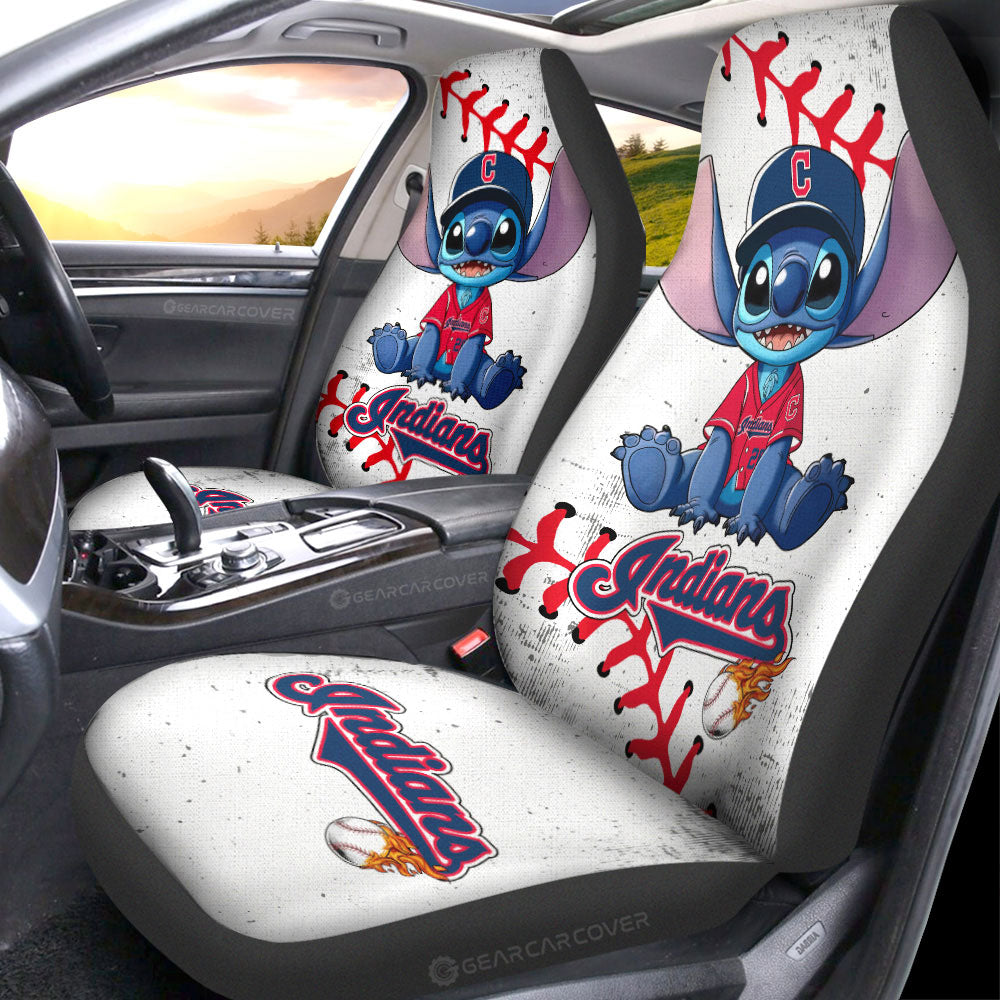 Cleveland Indians Car Seat Covers Stitch Theme Collection - Gearcarcover - 1