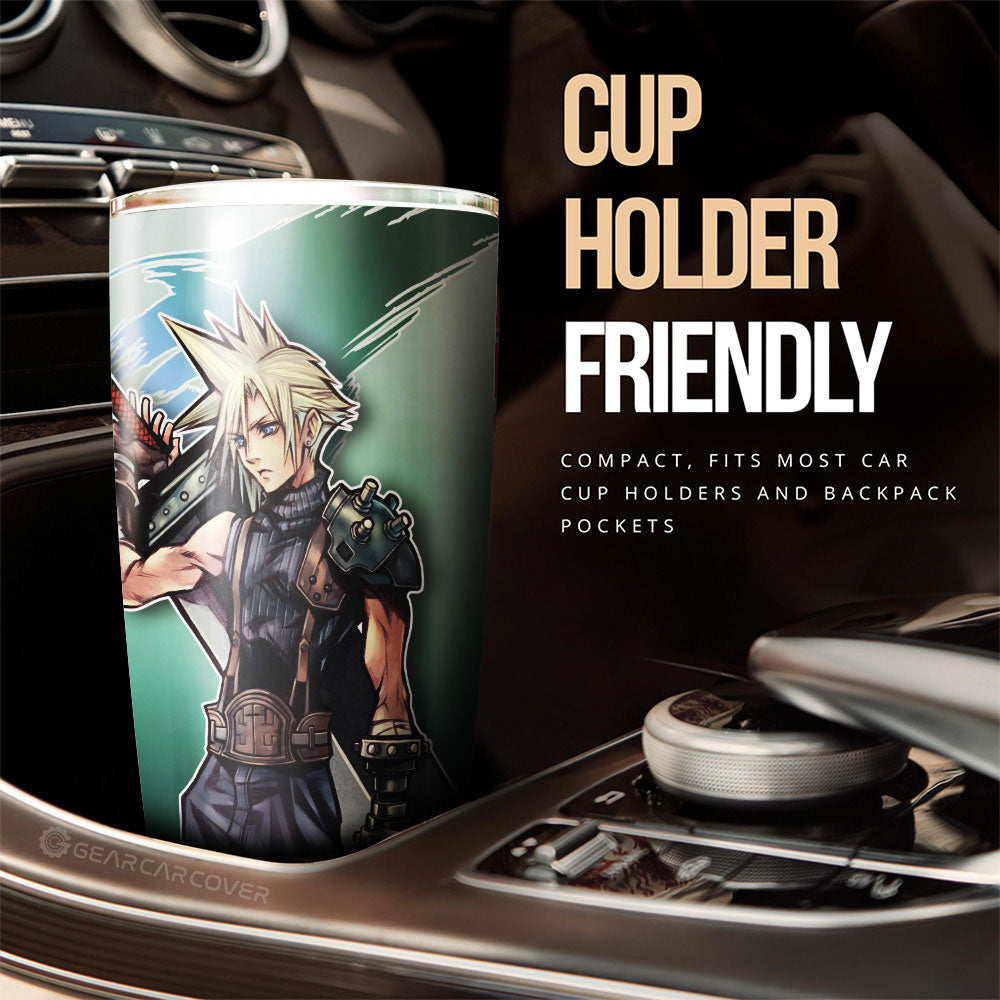Cloud Strife Tumbler Cup Custom Car Accessories - Gearcarcover - 3