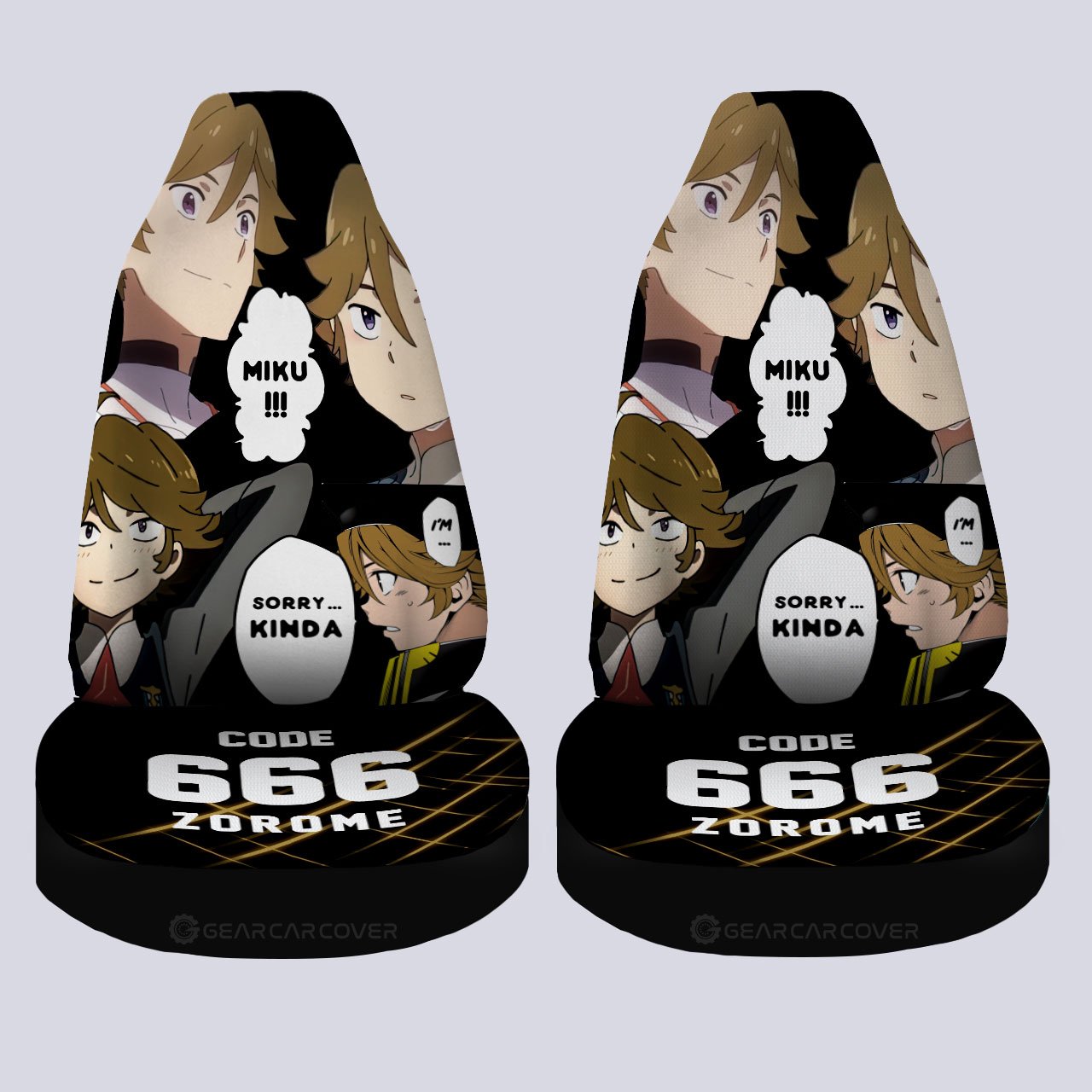 Code:666 Zorome Car Seat Covers Custom Car Accessories - Gearcarcover - 4