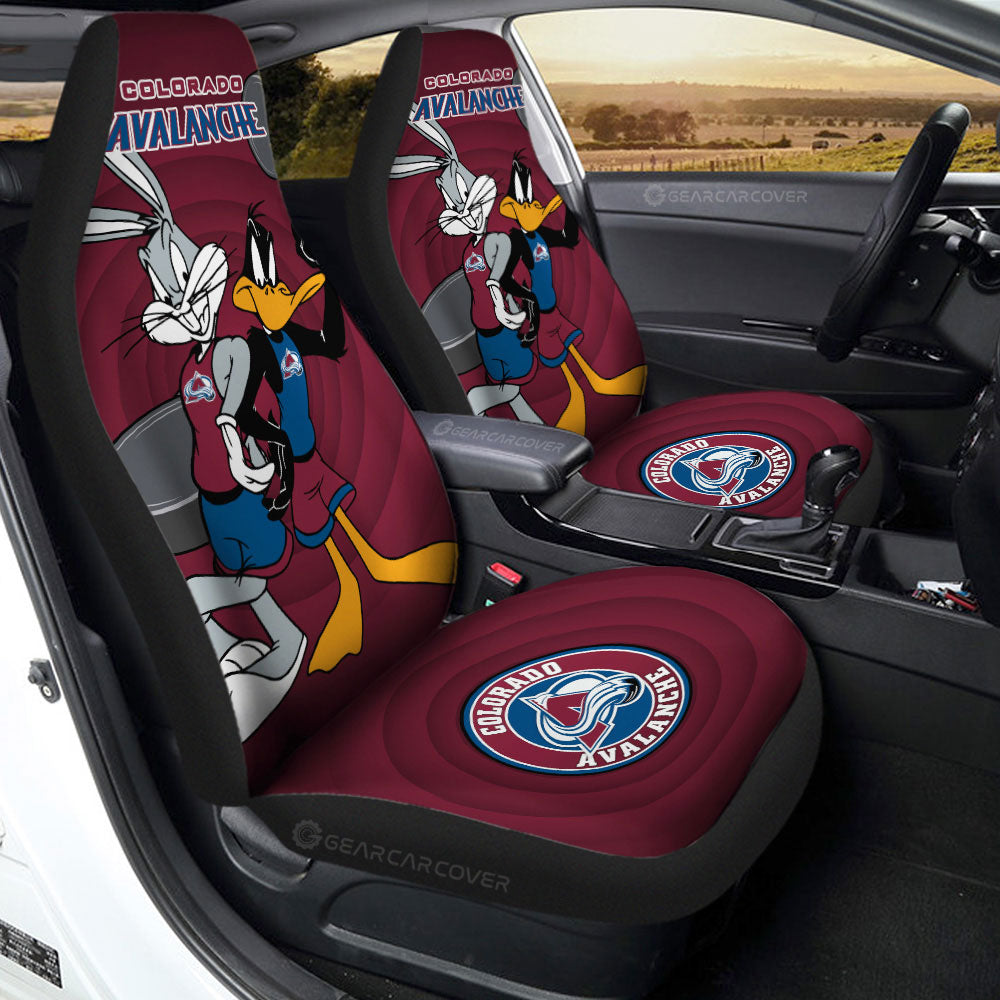 Colorado Avalanche Car Seat Covers Custom Car Accessories - Gearcarcover - 2