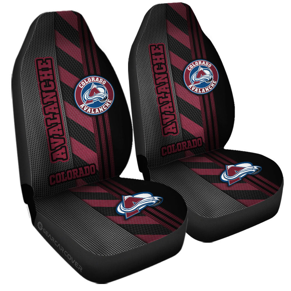 Colorado Avalanche Car Seat Covers Custom Car Accessories - Gearcarcover - 3