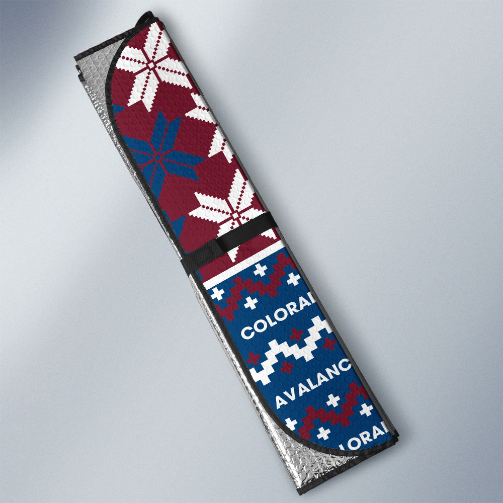 Colorado Avalanche Car Sunshade Custom Ugly Style Car Accessories - Gearcarcover - 3