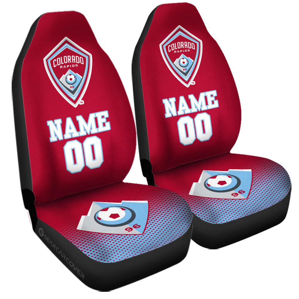 Colorado Rapids Car Seat Covers Sporty Team Collection - Gearcarcover - 3