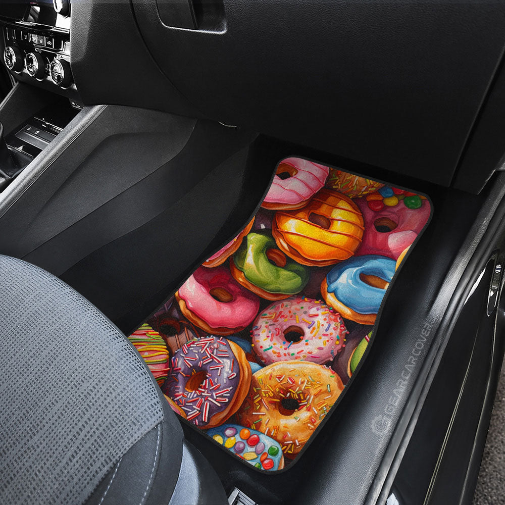 Colorful Mixed Donuts Car Floor Mats Custom Girly Pattern Car Accessories - Gearcarcover - 3