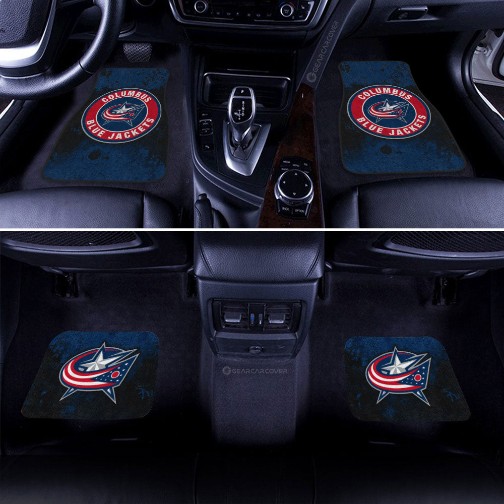 Columbus Blue Jackets Car Floor Mats Custom Car Accessories - Gearcarcover - 2
