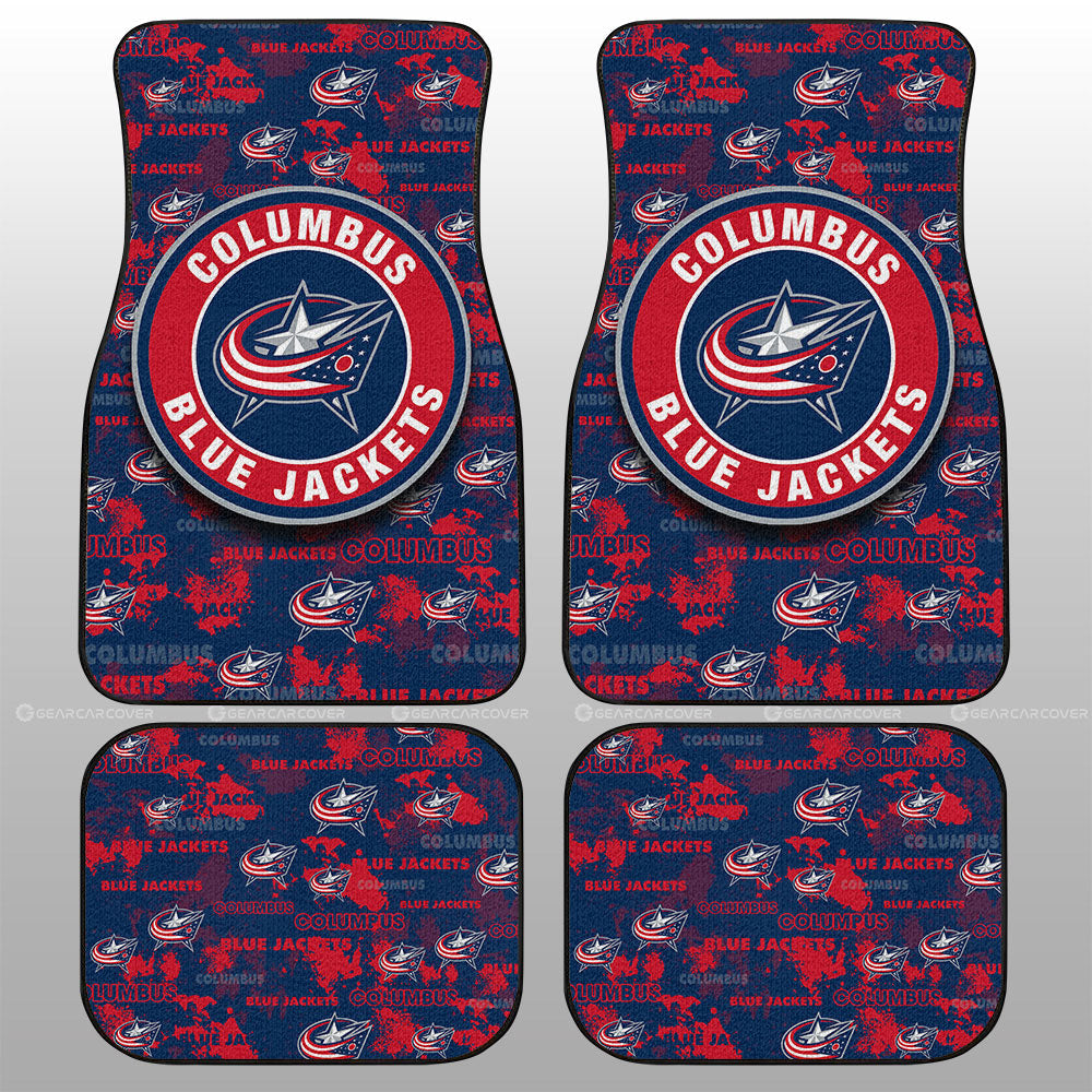 Columbus Blue Jackets Car Floor Mats Custom Car Accessories - Gearcarcover - 1
