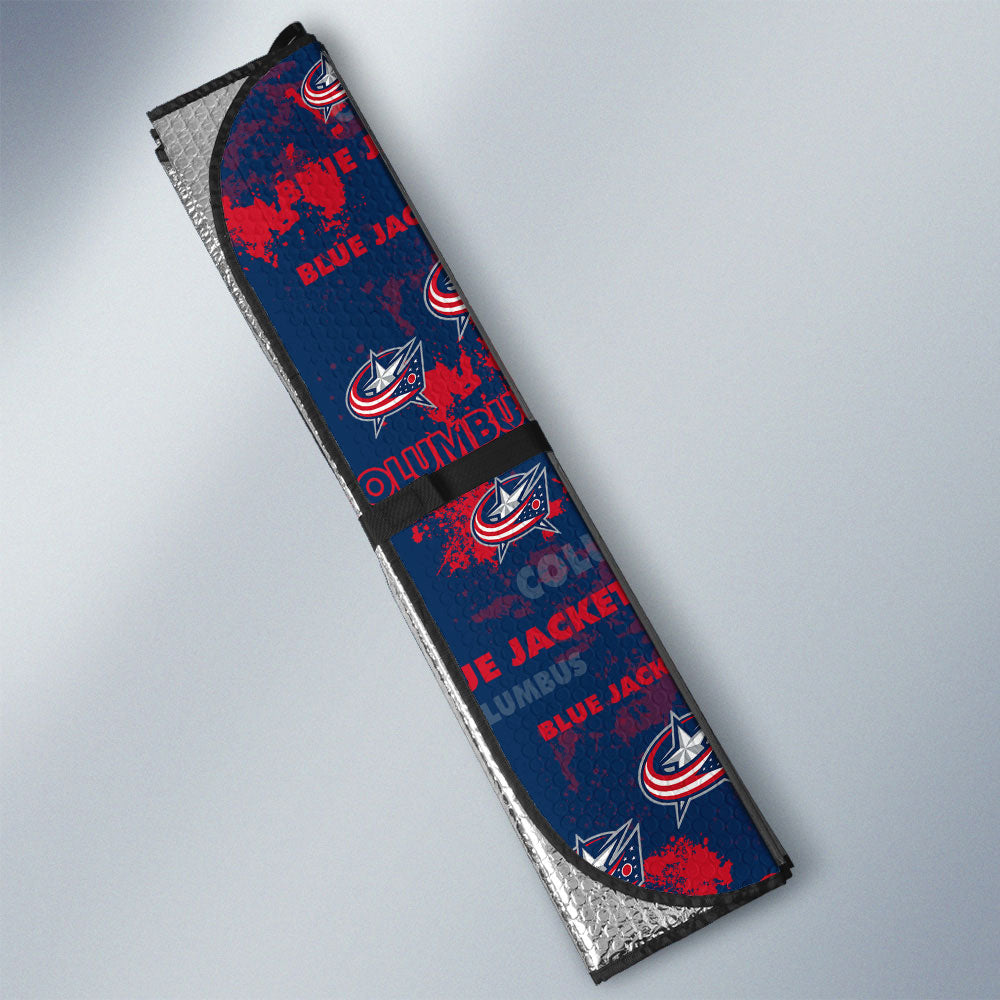 Columbus Blue Jackets Car Sunshade Custom Car Accessories - Gearcarcover - 3